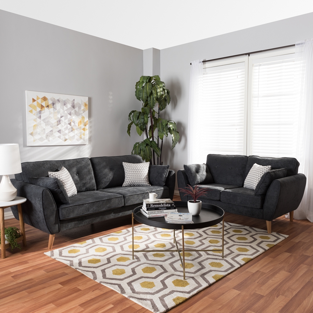 Inspirational Living Room Ideas - Living Room Design: Dark Grey Gray